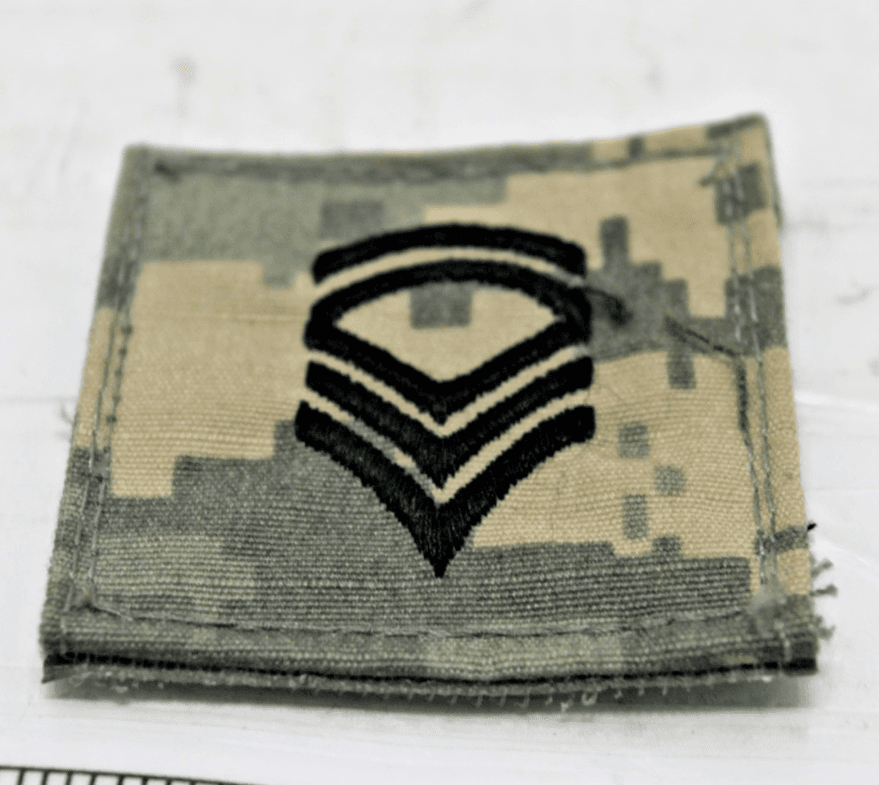 ACU E7 SERGEANT FIRST CLASS SFC Rank Patch Hook Fastener 2” X2” US Army NEW - Image 1
