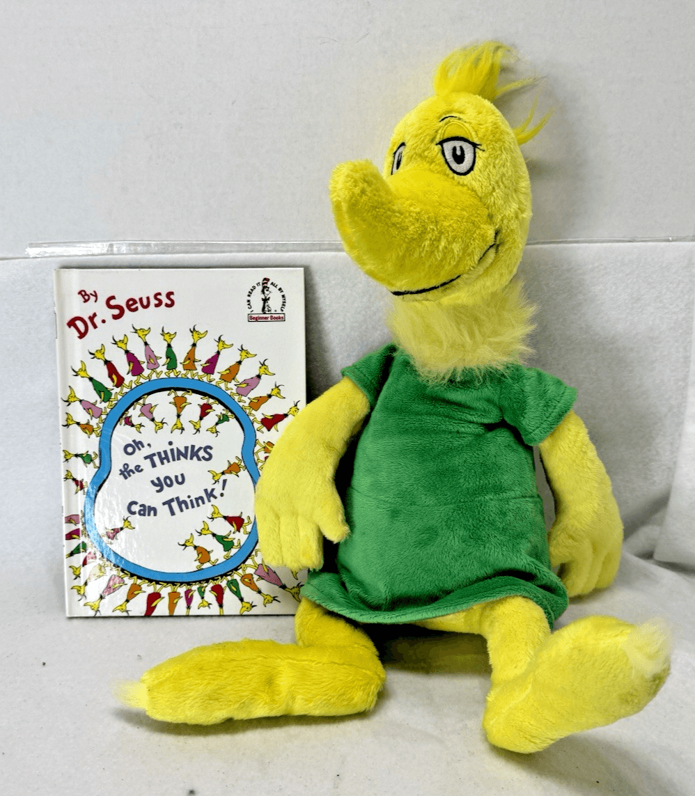 Kohls Cares Dr Seuss Sneetch Oh the Thinks You Can Book & Plush Toy 18 Inch - Image 1