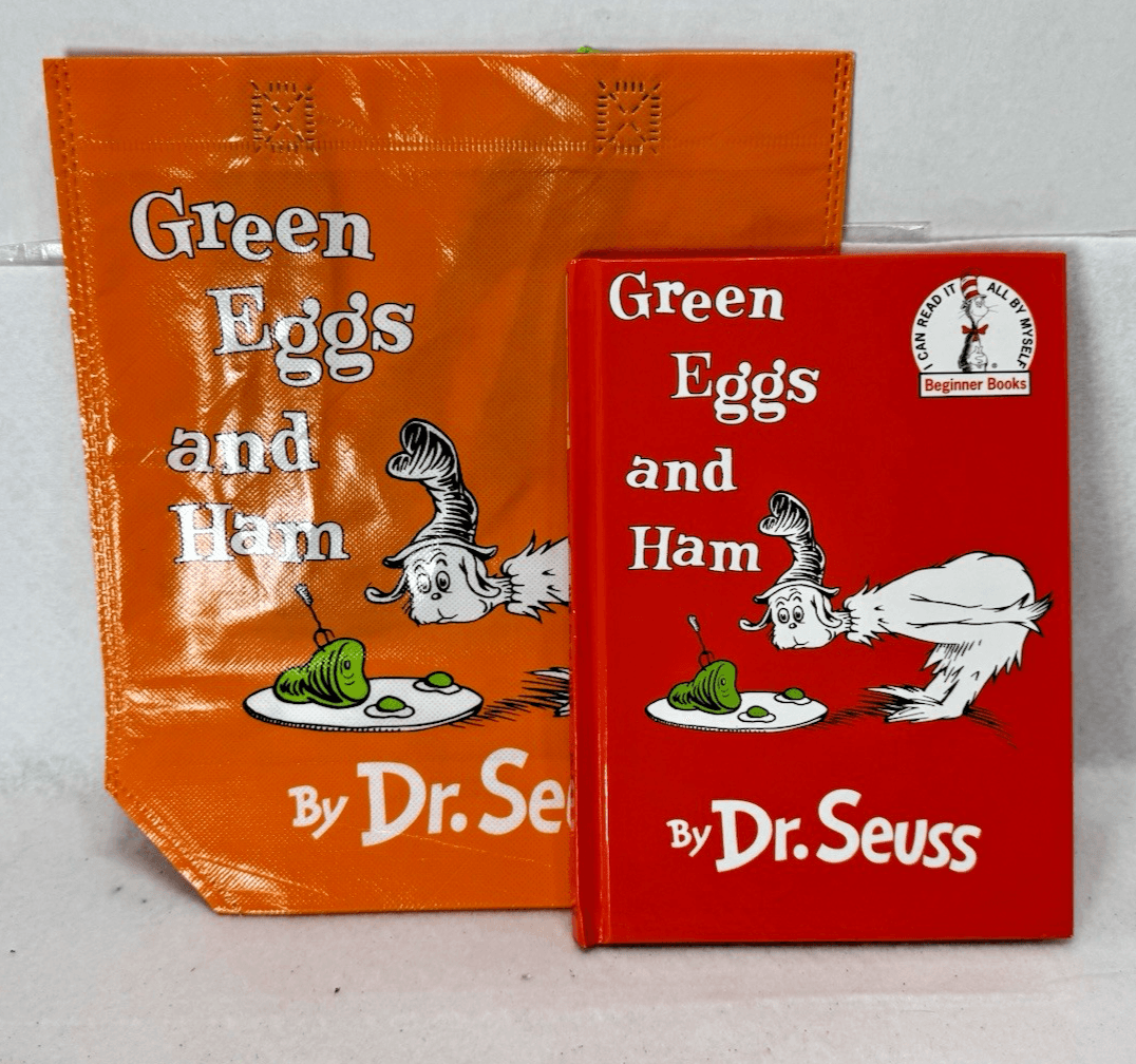 Green Eggs and Ham Hardcover Book & Matching Tote - Image 1