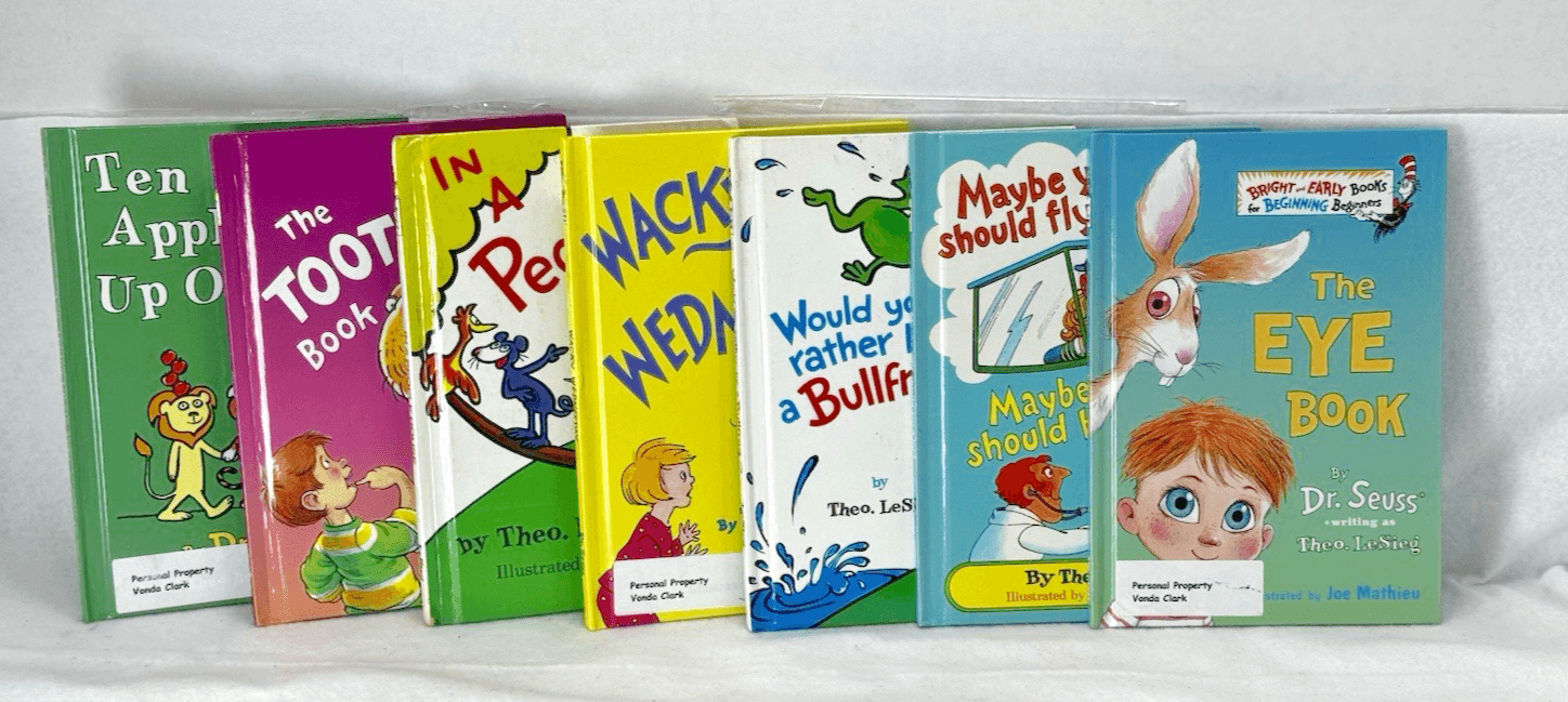 Lot of 7 Dr Suess by Theo Lesieg Books Rare Illustrated - Image 1