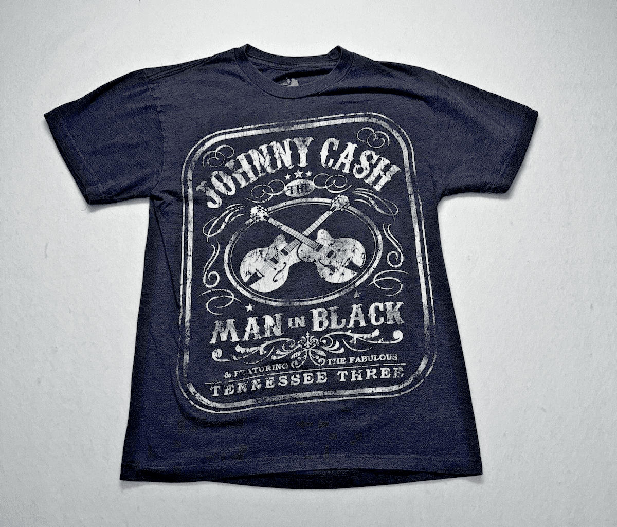 Johnny Cash Man in Black Tennessee Three Size S Ladies SOFT Cotton Tee Shirt - Image 1