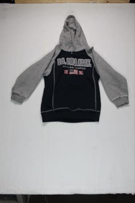 Vintage Boys L - Polo Ralph Lauren Black Crewneck Hoodie Has Small Tear See pics - Image 1