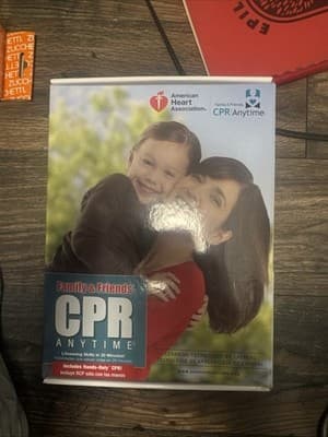 CPR Training Kit Anytime AHA Family and Friends Mini Anne Manikin with DVD Guide - Image 1