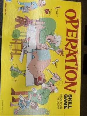 Vintage Original 1965 MB Operation Board Game Smoking Dr COMPLETE WORKS Perfect - Image 1