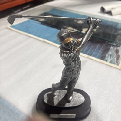 Vintage First Place Golf Trophy Figure - Image 1
