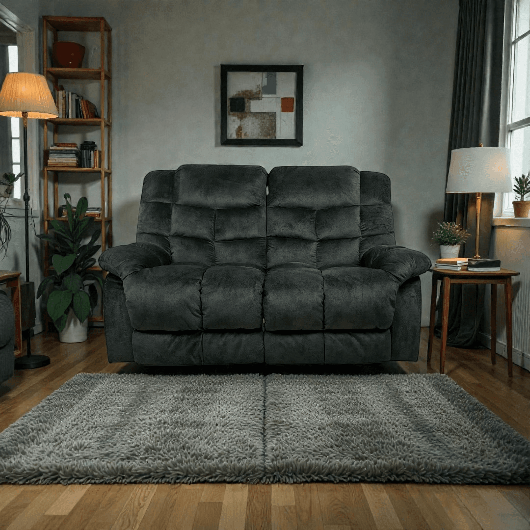 Red Barrel Studio Edilmar Wide Modern and Super Soft Manual Reclining Loveseat Sofa - Image 1