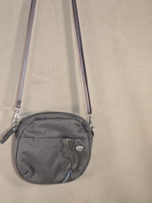 Haiku Jaunt Crossbody Bag - Gray Sage - Eco-Friendly Recycled Fabric - Image 1
