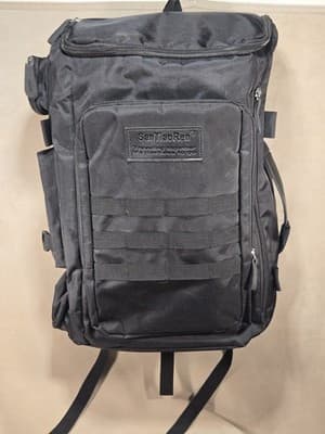 SanTiaoRen Black Travel Duffle Backpack Convertible Luggage Weekender Bag hiking - Image 1