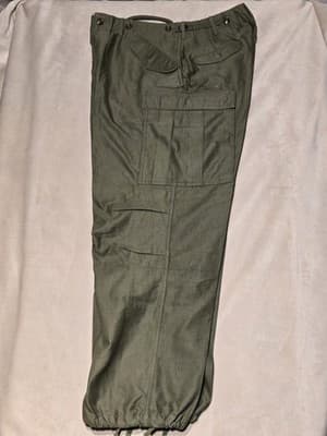 Authentic Vintage 1952 US Army M-1951 Field Trousers | Korean War M51 Cargo Pant - Image 1