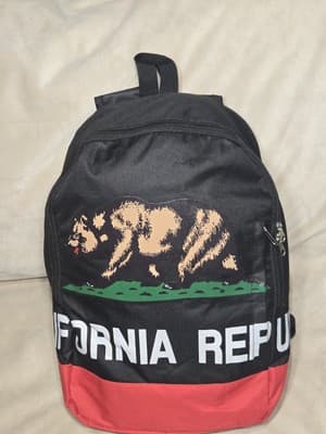 California Republic Backpack - Black & Red - Image 1