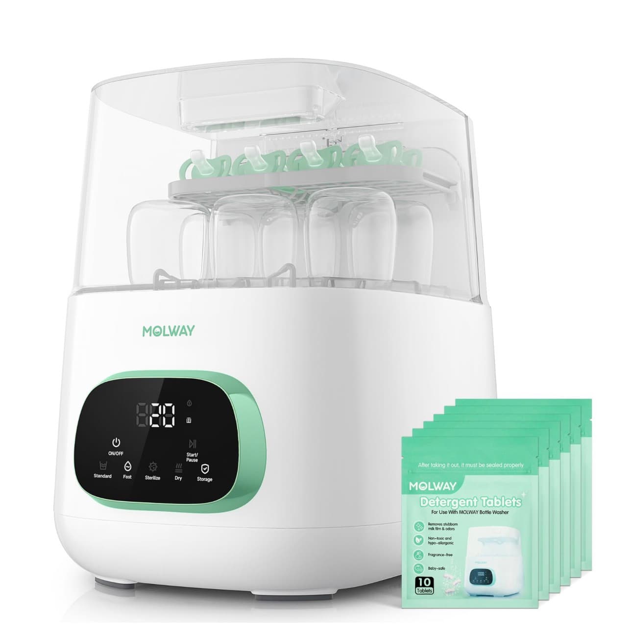 MOLWAY Automatic Bottle Washer with Sterilizer and Dryer - Image 1