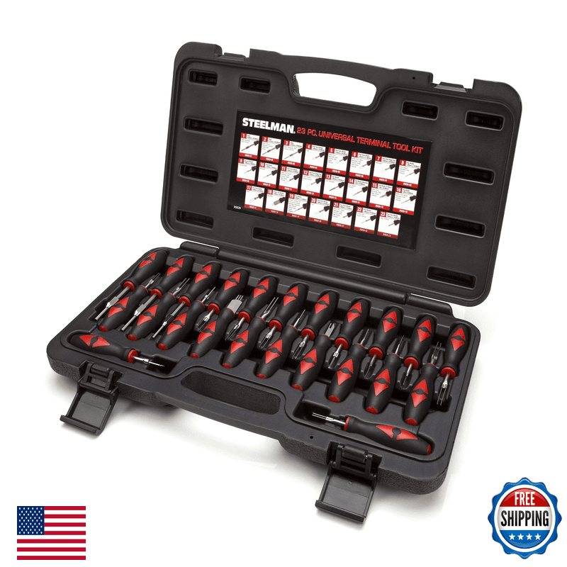 Steelman 23-Piece Universal Terminal Tool Kit For Auto Technicians Safely - Image 1
