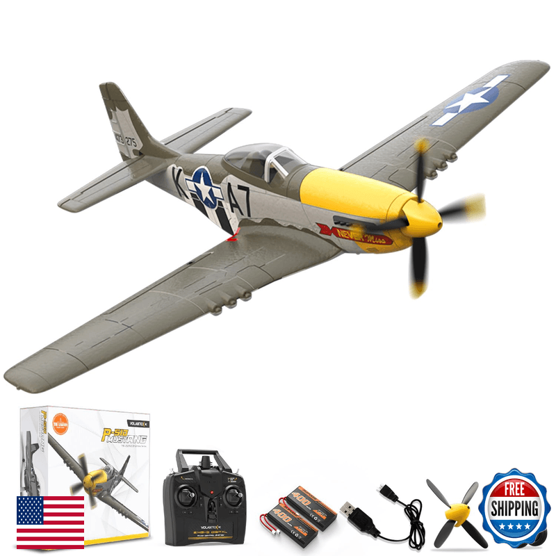 Volantexrc Brushless 4Ch Rc Plane P51D Mustang 500Mm Remote Control Airplane - Image 1