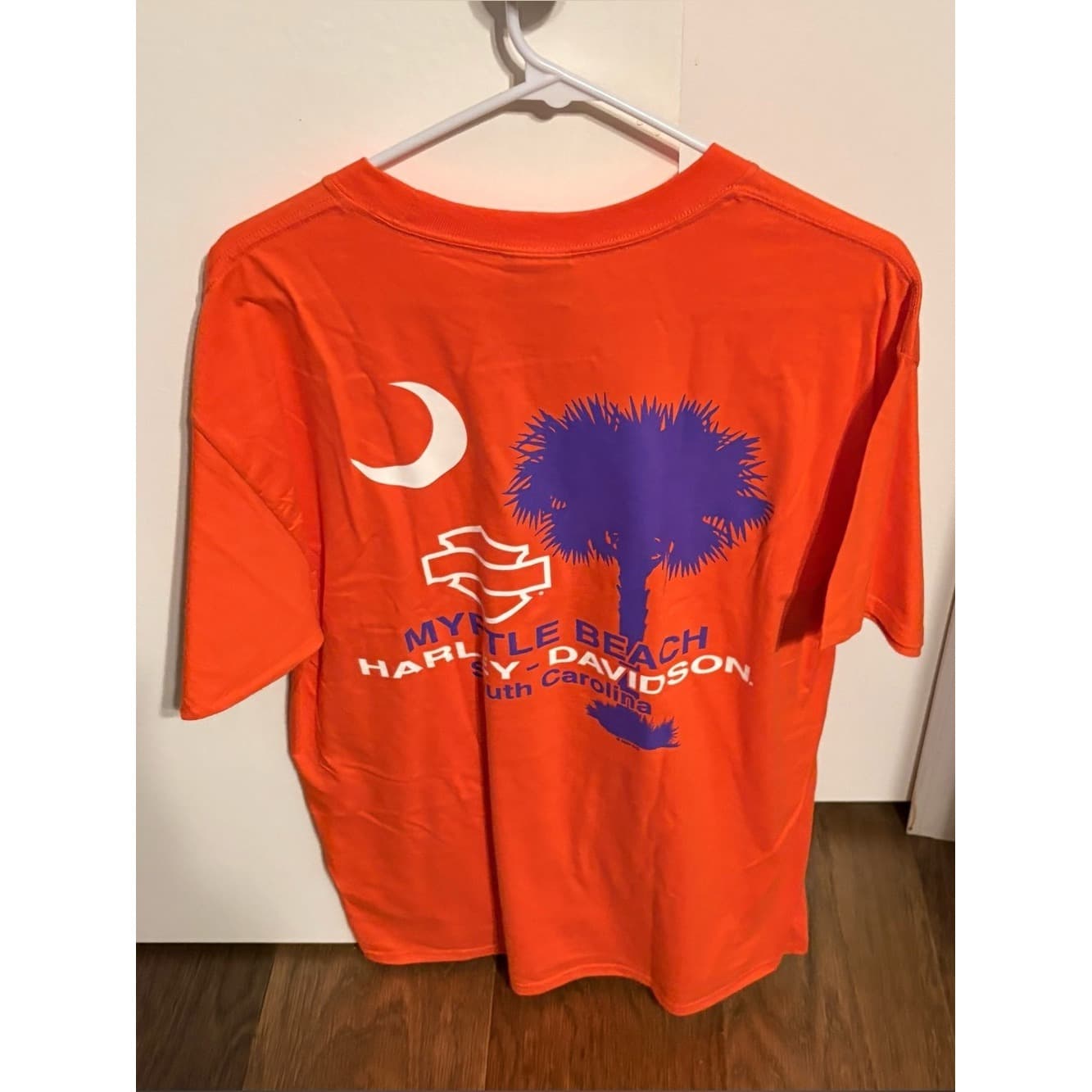 Harley-Davidson Orange Myrtle Beach Graphic Tee - Image 1