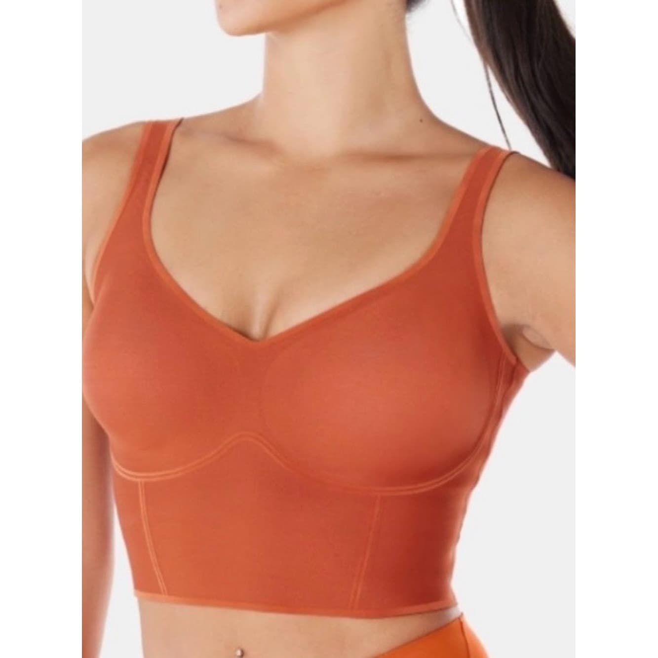 Fanka Body Sculpt Bra Tank in Pumpkin - Image 1