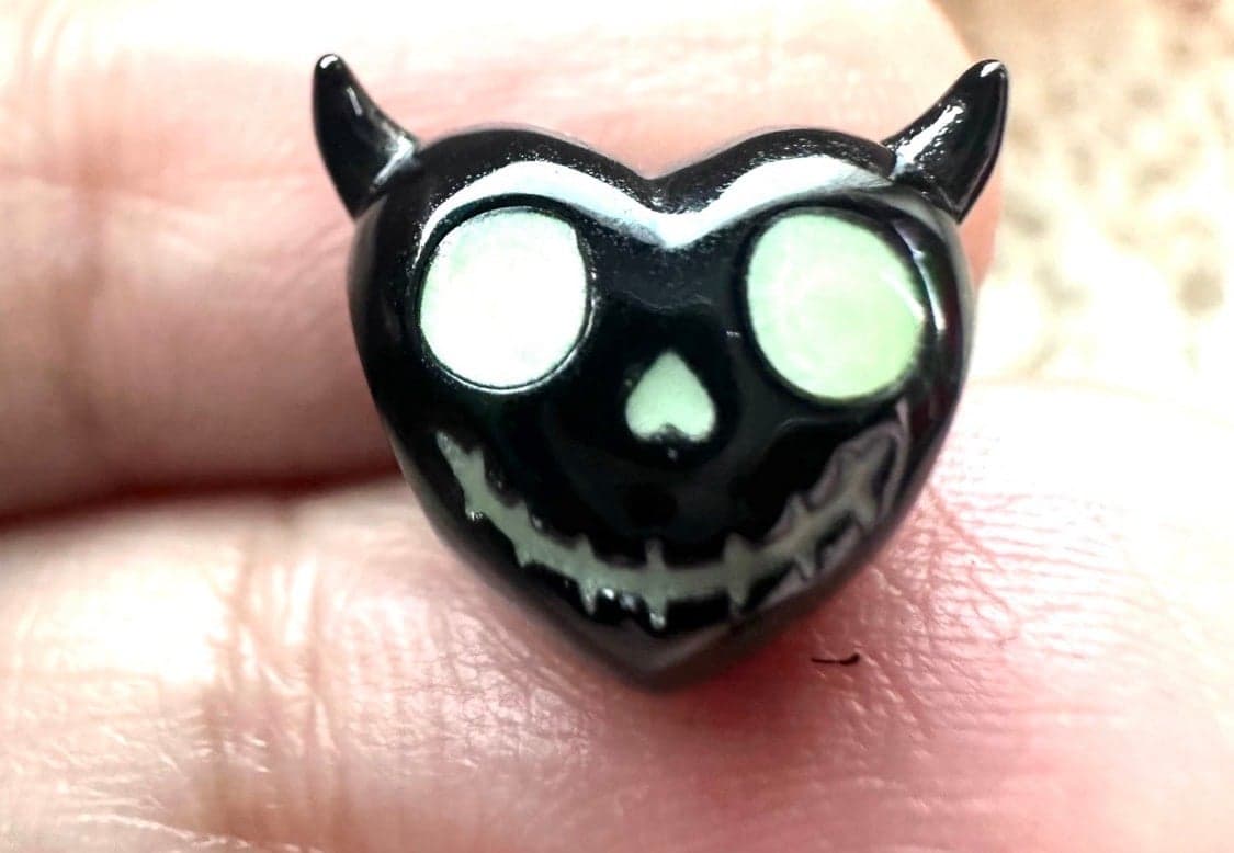 Gnoce Devil Glows in the dark! Sterling Silver 925 - Image 1