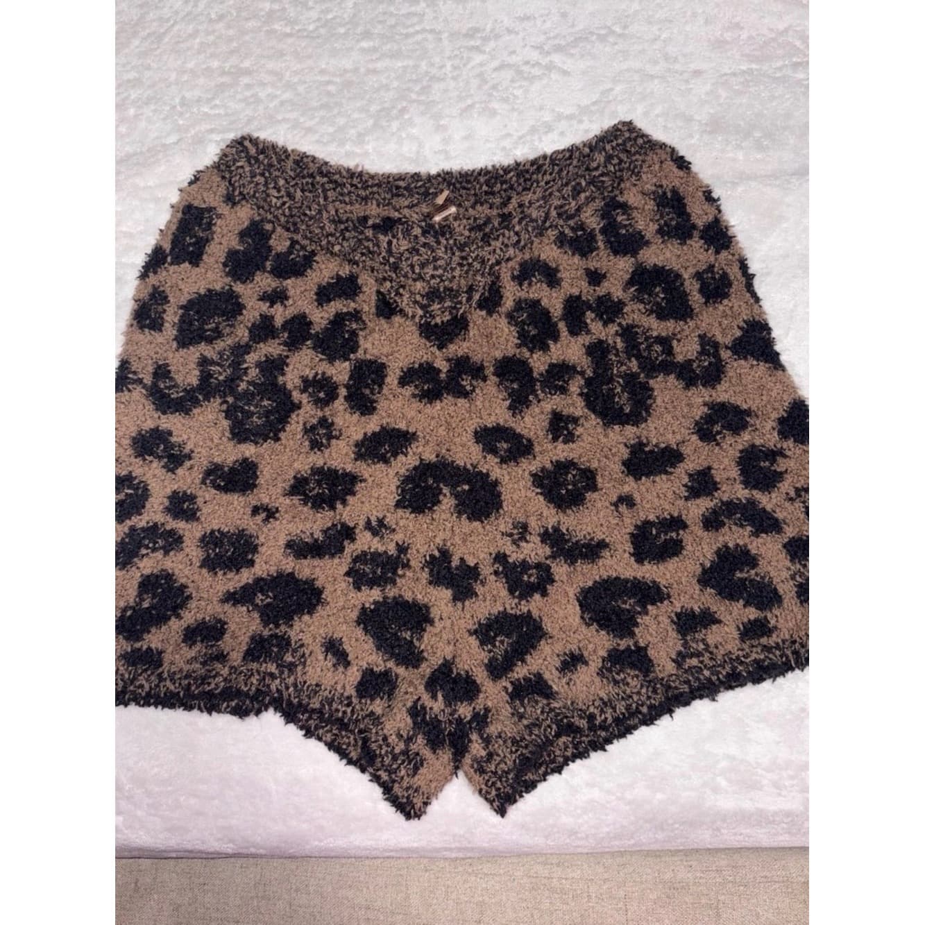 SKIMS Cozy Leopard Shorts - Image 1