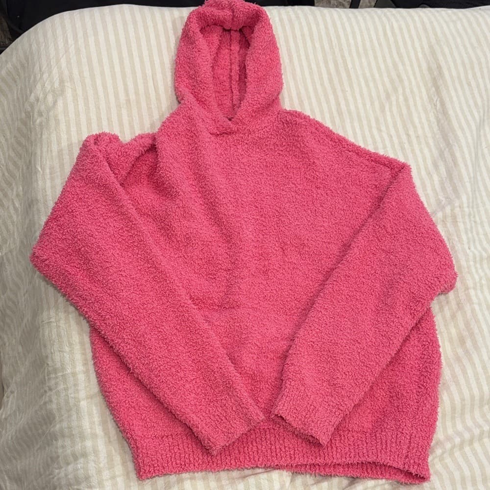 SKIMS Limited Edition Pink Cozy Hoodie - Image 1