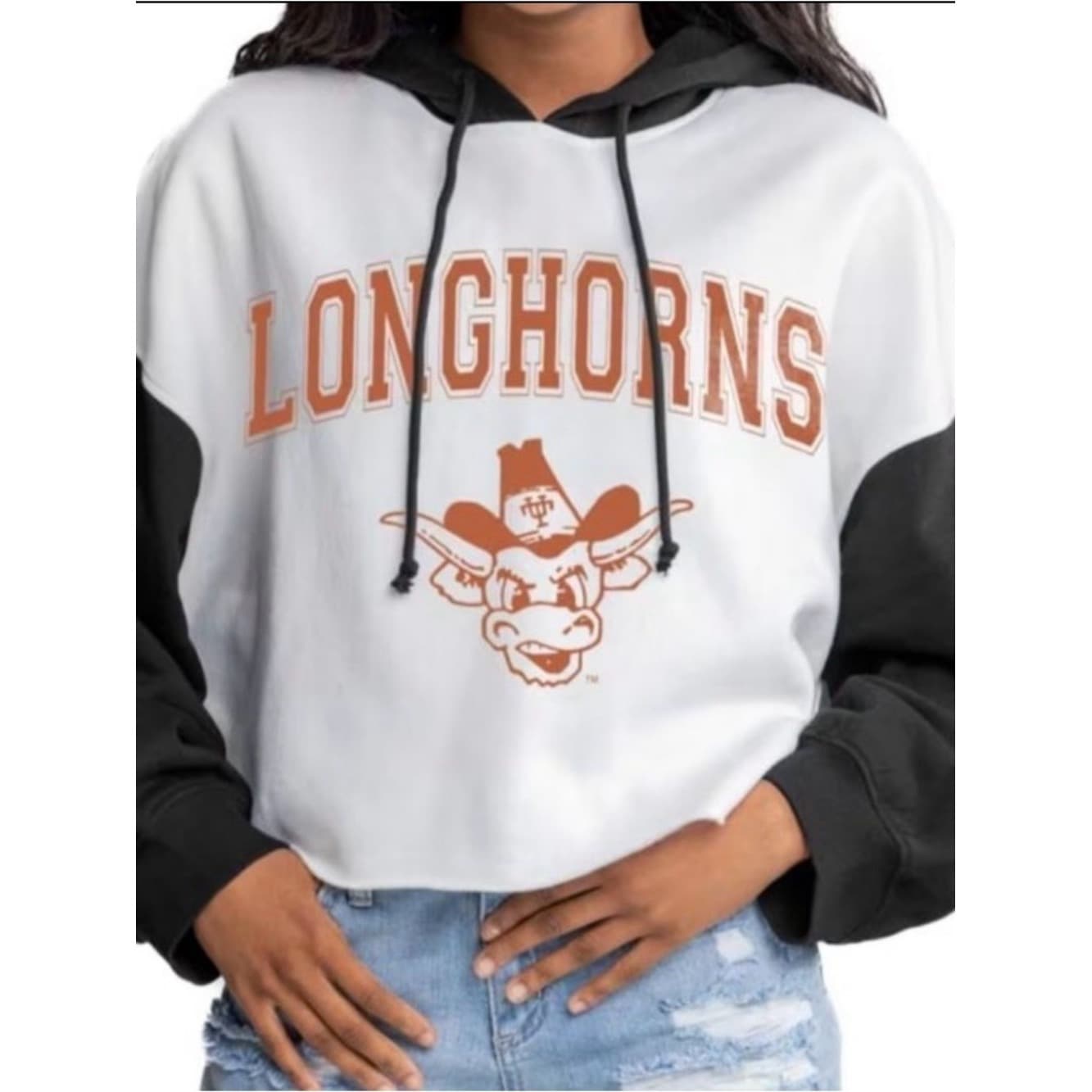 Texas Longhorns Cropped Hoodie - Image 1