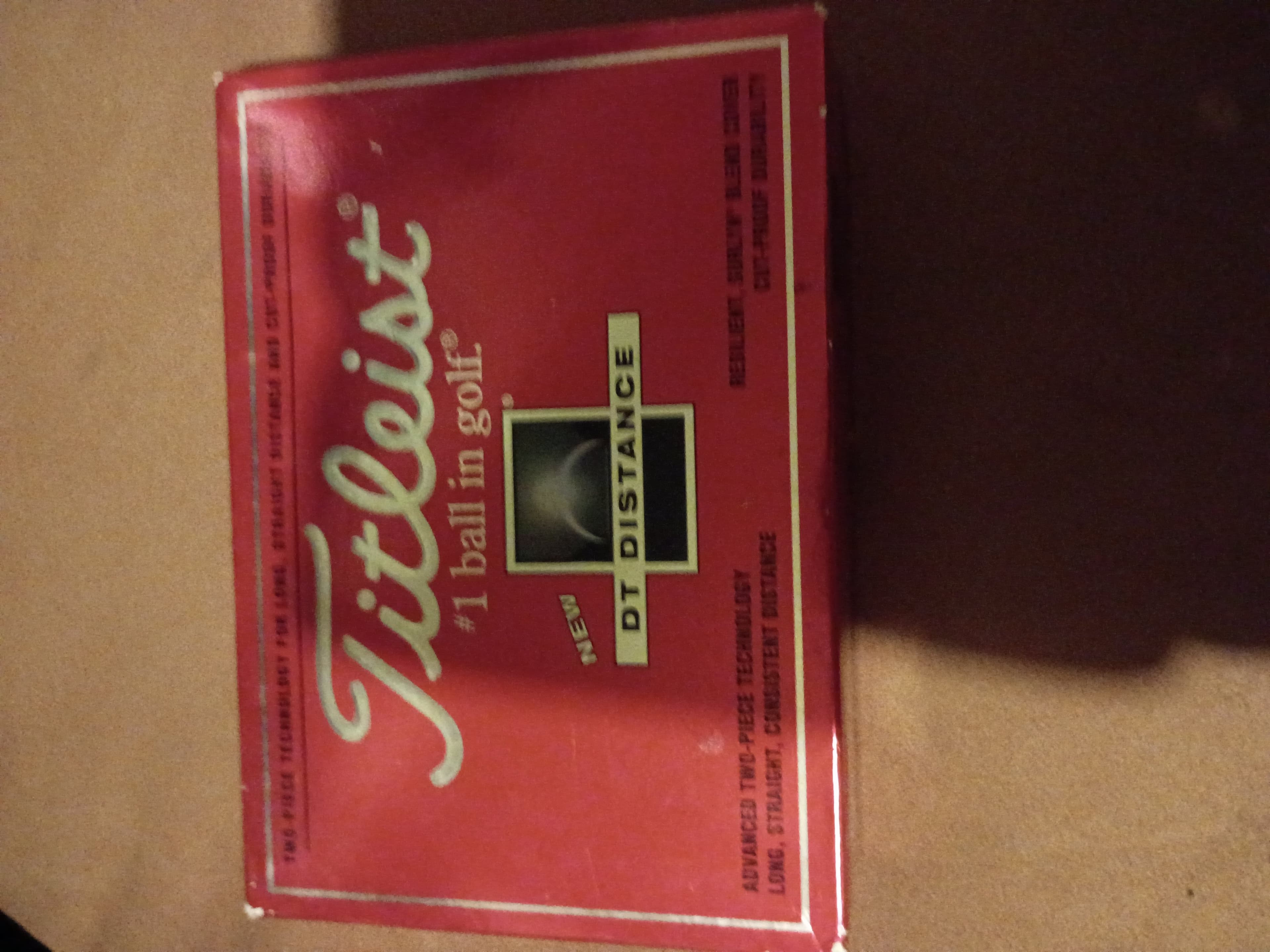 Titleist DT 2-Piece Golf Balls Pack of 12 NEW IN BOX - Image 1