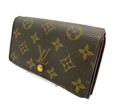Louis Vuitton Monogram Porte Bifold Wallet Brown Billets Authentic
