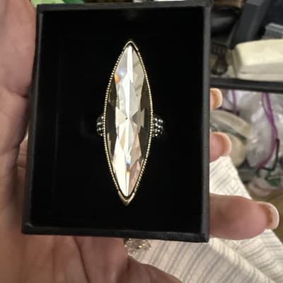 Heidi Daus Champagne Swarovski Ring
