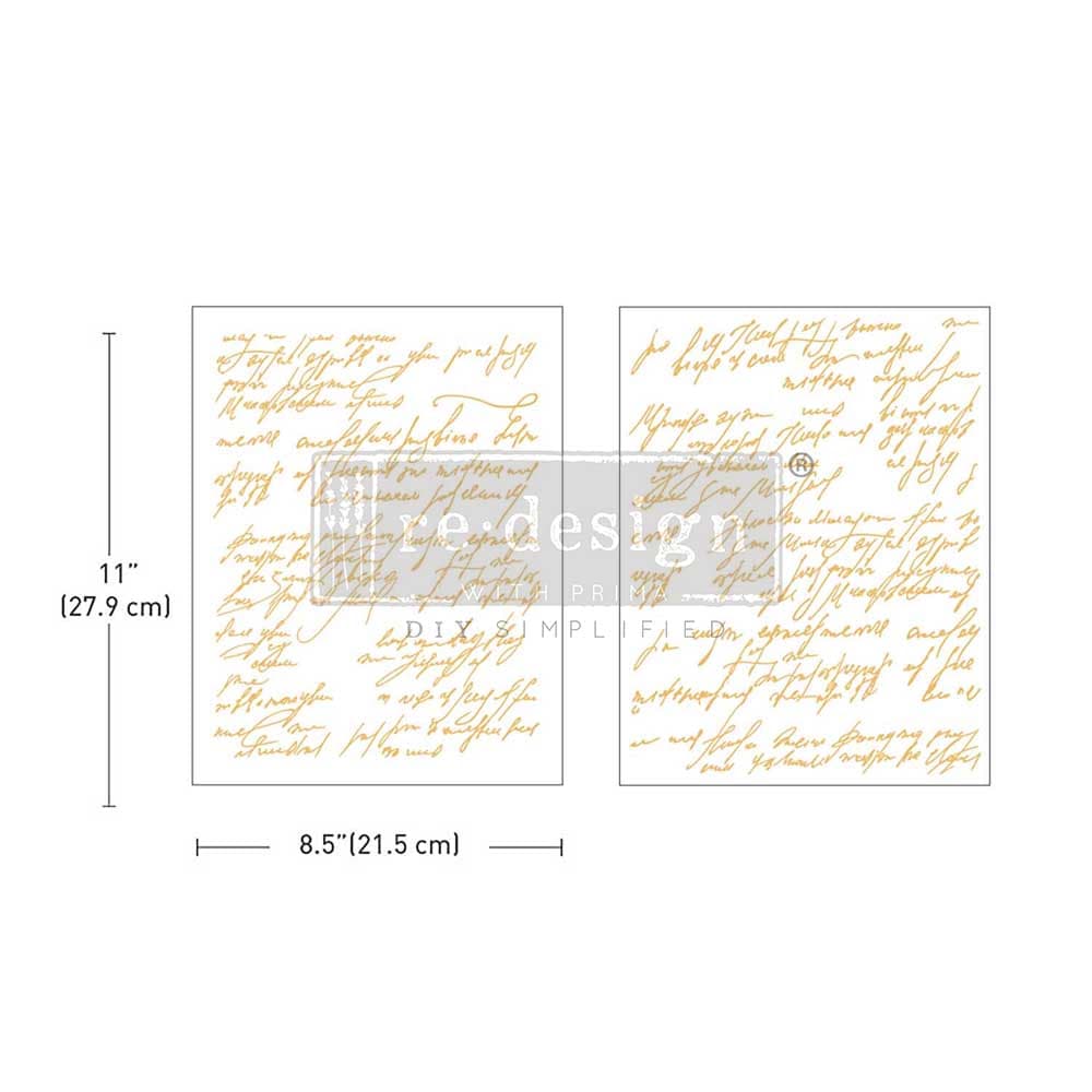 Middy Foil Transfers® Kacha - Shimmering Script - Image 1