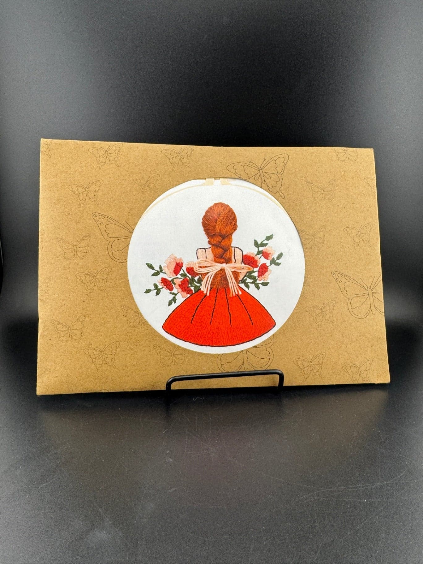 New Redhead in a Red Dress Embroidery Kit - Image 1
