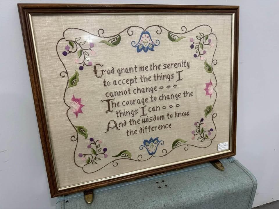 Serenity Prayer Embroidery - Image 1