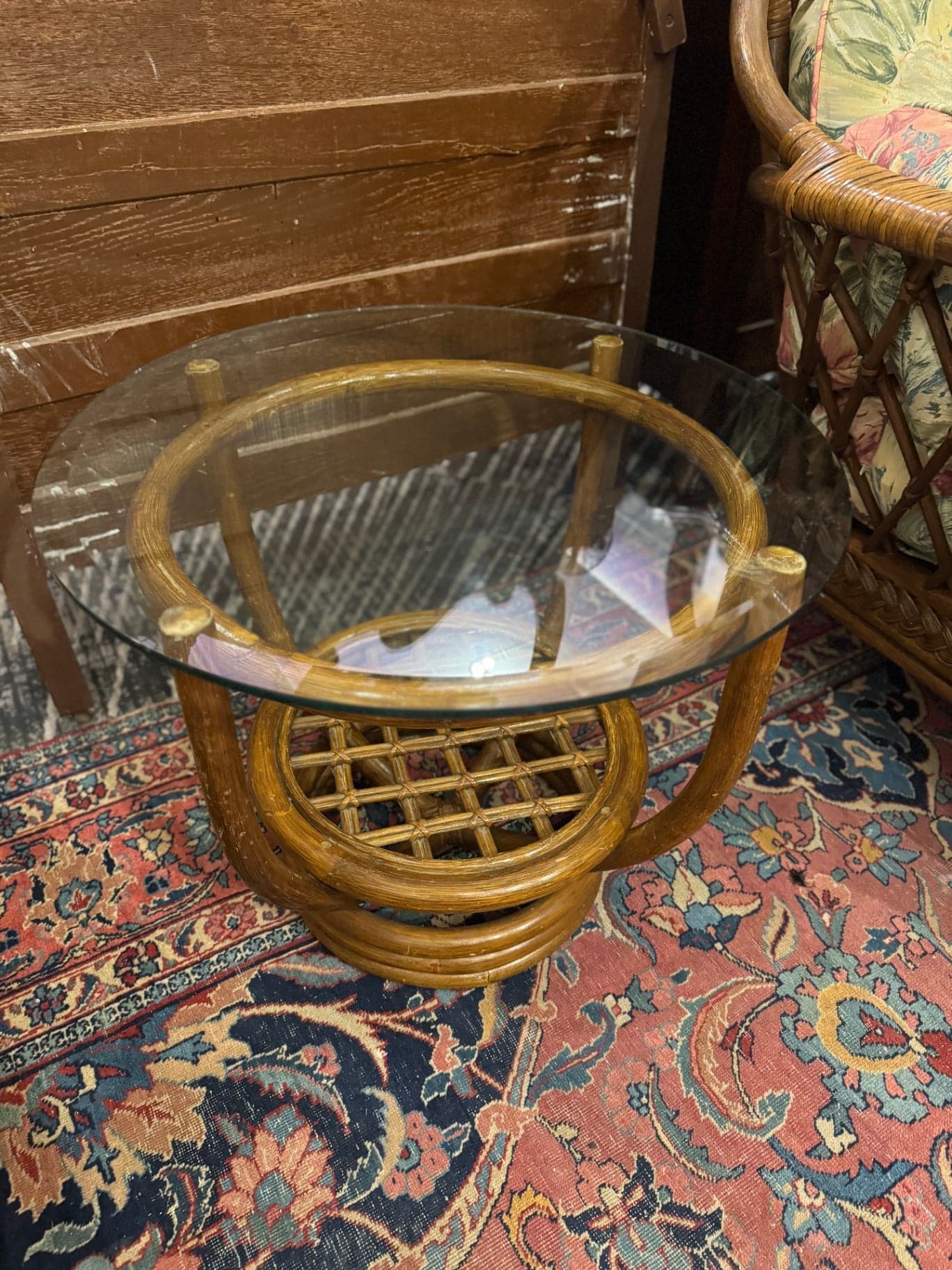 Bench Craft Rattan Side Table - Image 1