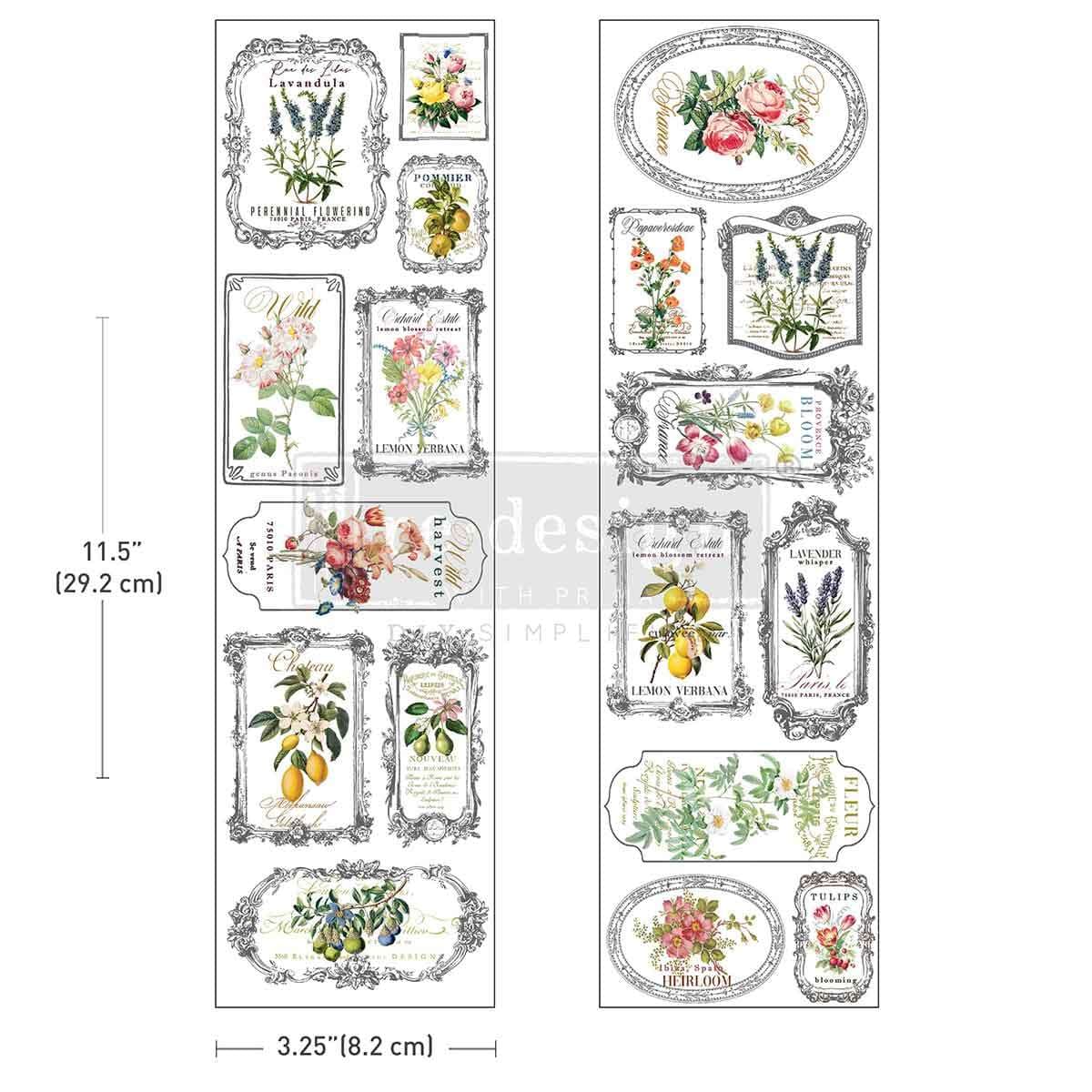 Luxe Transfers® - Fleur De Frame - Image 1