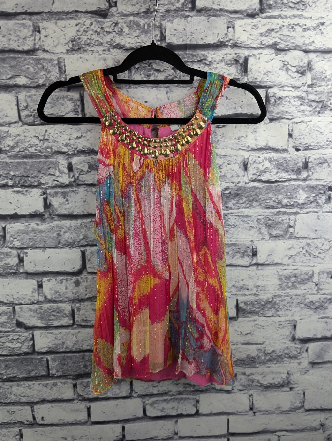 Caché Silk Sleeveless Top - Image 1