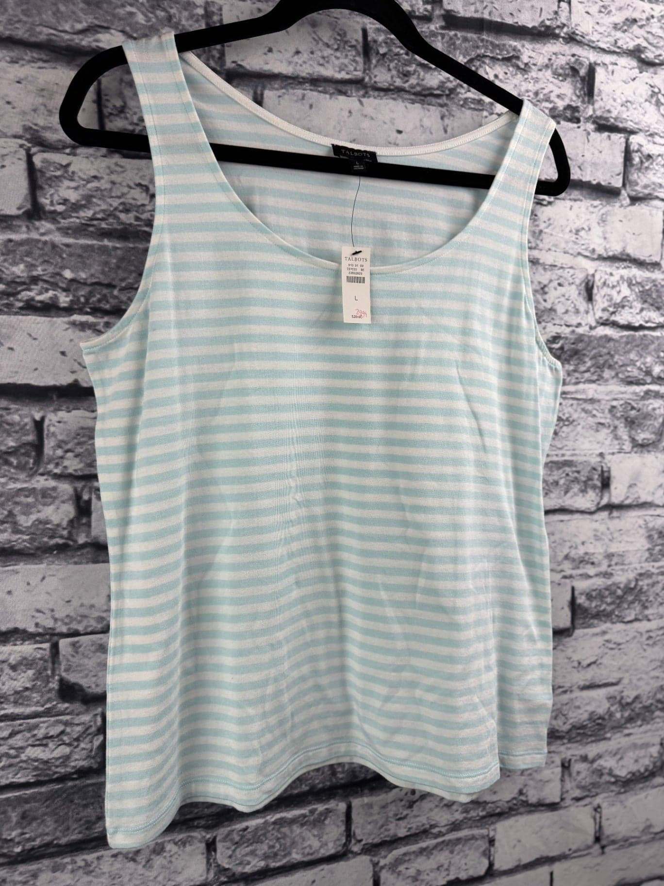 Talbot's Striped Scoop-Neck Tank - Image 1