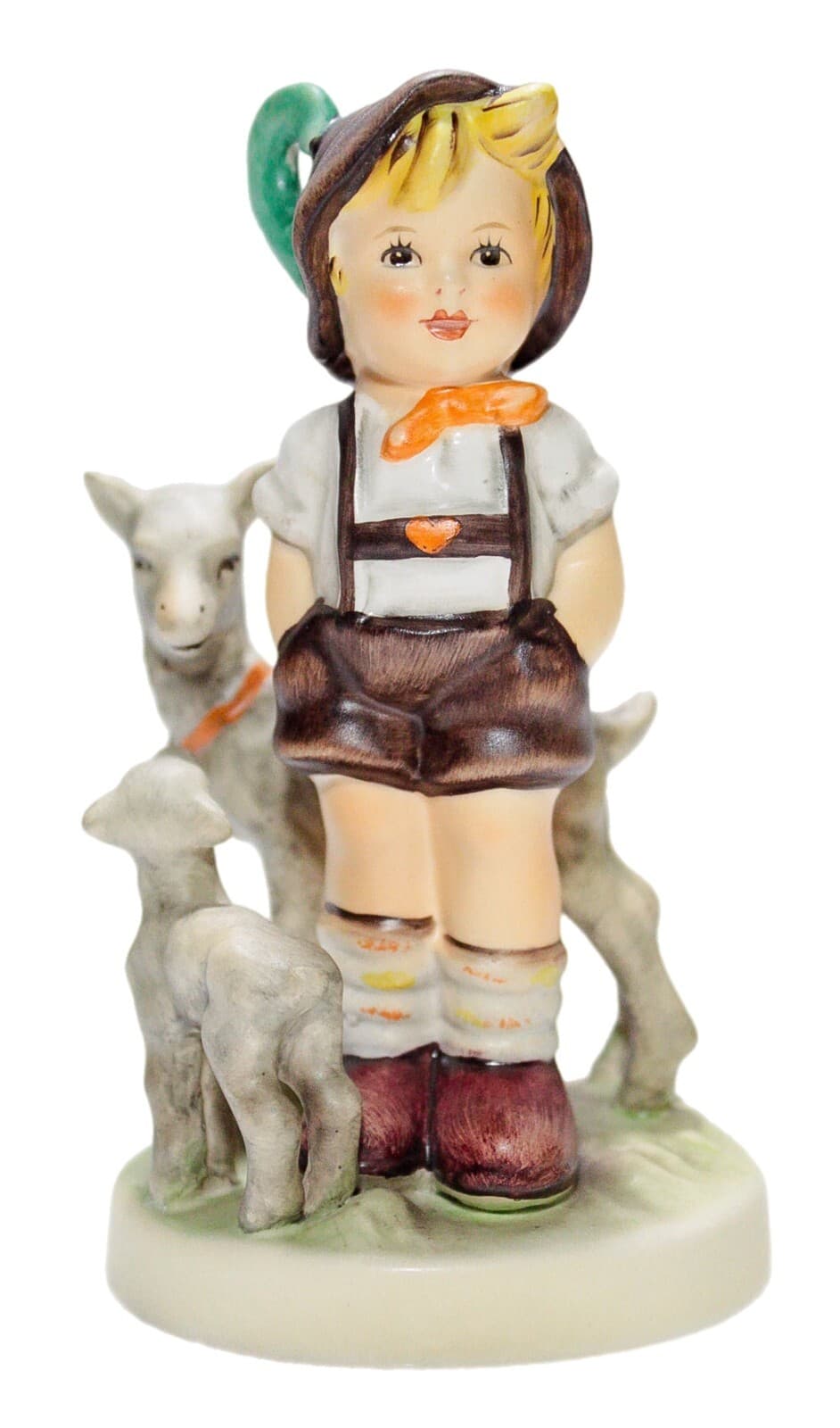 GOEBEL HUMMEL Germany "Little Goat Herder" Hand Painted Porcelain Figurine TMK5 - Image 1