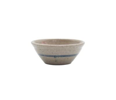 Vtg Artisan JANE GRABER Miniature Dollhouse Stoneware Hand Painted Pottery Bowl - Image 1