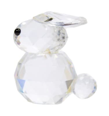 Vintage SWAROVSKI Retired Clear Crystal Baby Rabbit Figurine - Image 1
