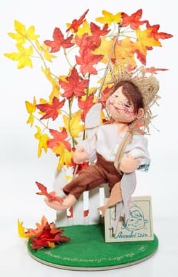 1995 ANNALEE MOBILITEE "Goin Fishin" Logo Kid Holiday Artisan Doll NWT Rare - Image 1