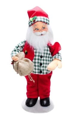 Vintage 2018 ANNALEE Mobilitee Northwoods Santa Artisan Doll 16" - Image 1