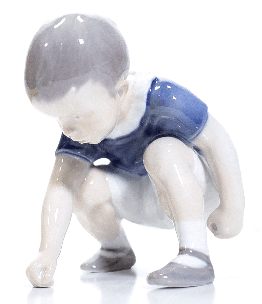 ROYAL COPENHAGEN "Dickie Boy" Made In Denmark Porcelain Figurine - Image 1