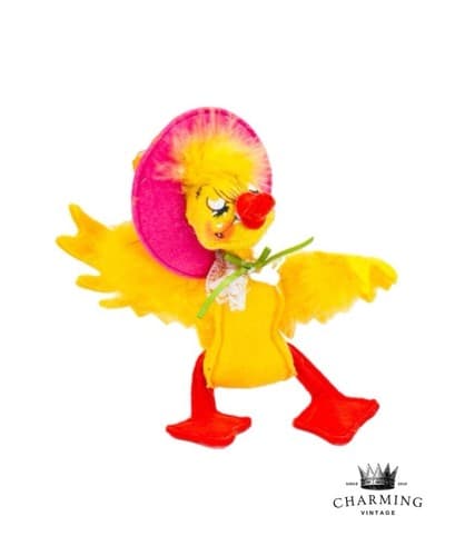 Vintage 2015 Fancy Girl Ducky 6" Annalee Doll Figure - Image 1