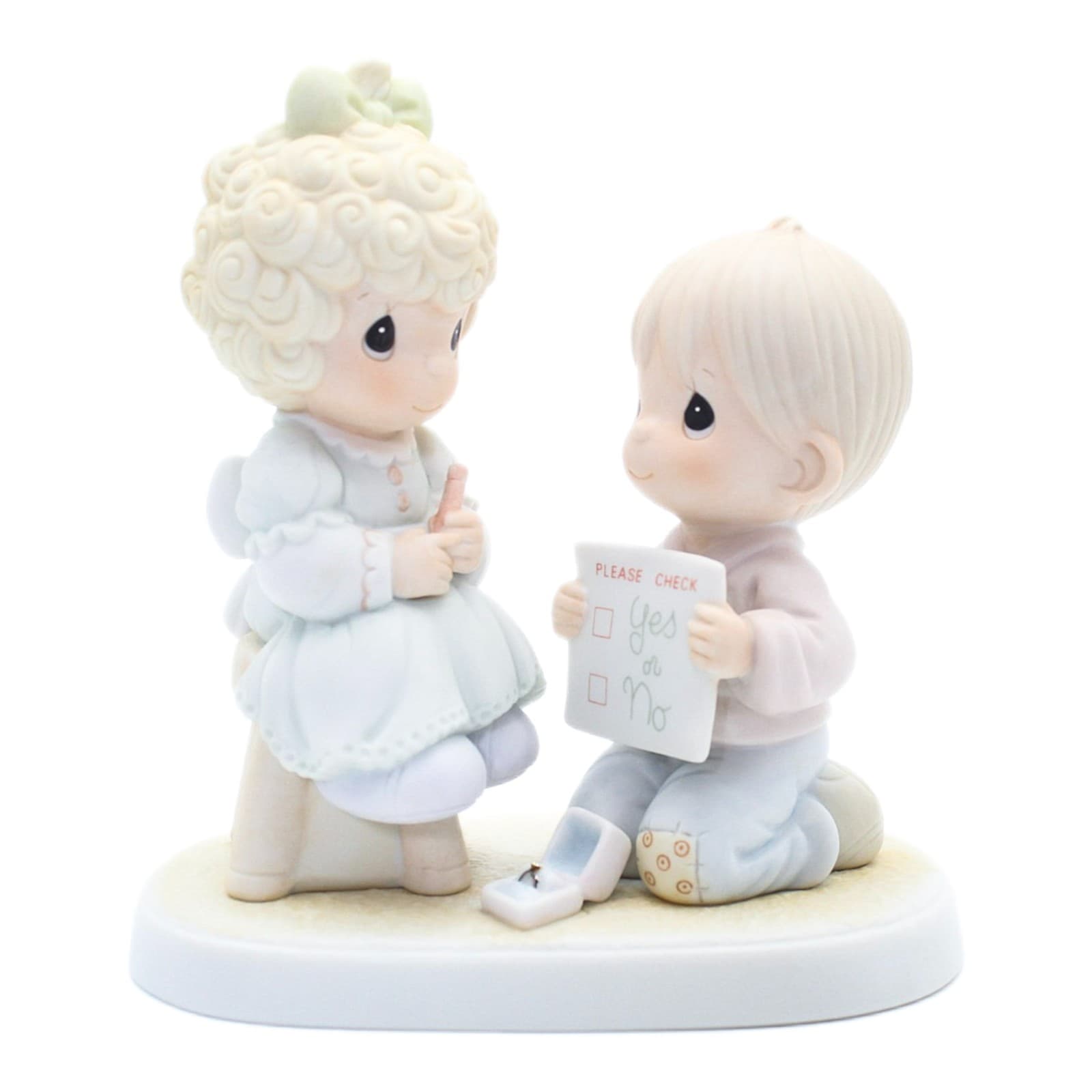 Precious Moments Wishing You A Perfect Choice Enesco Porcelain Figurine 1988 - Image 1