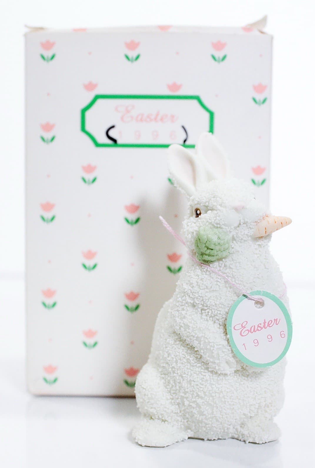 DEPARTMENT 56 Easter Bunny 1996 Holiday Hand Painted Porcelain Figurine In Box - Image 1
