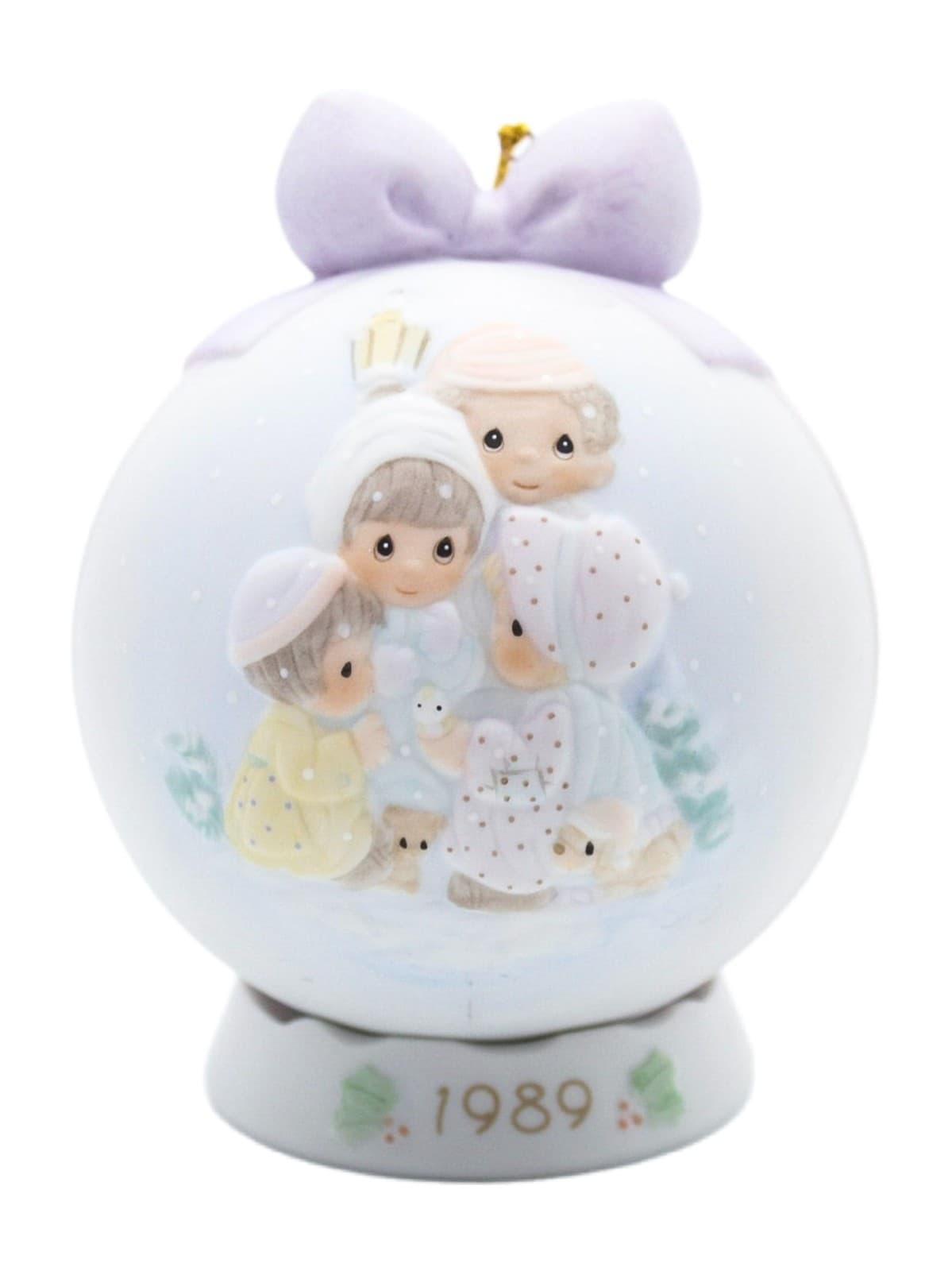Precious Moments Peace On Earth Enesco Porcelain Ornament 1989 - Image 1
