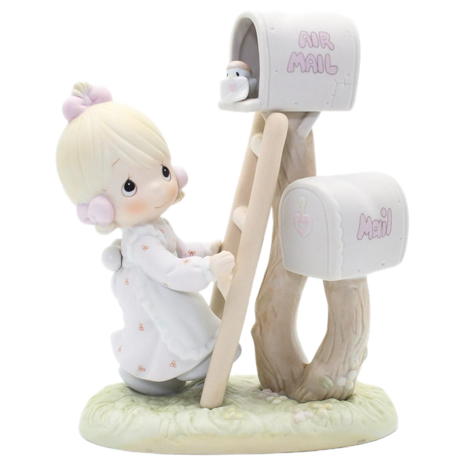 Precious Moments Good News Is So Uplifting Enesco Porcelain Figurine 1991 - Image 1