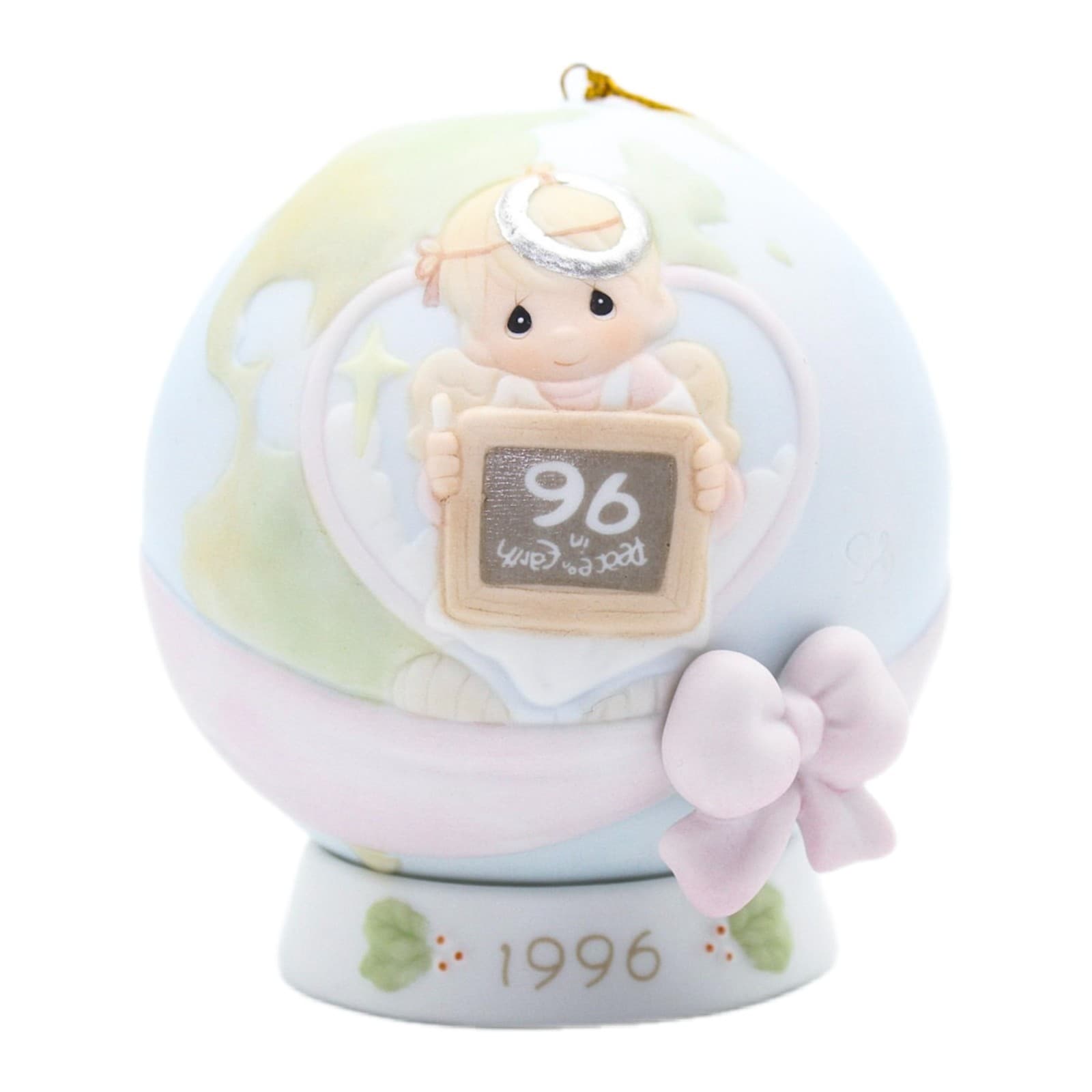 Precious Moments Peace On Earth...Anyway Enesco Porcelain Ornament 1996 - Image 1
