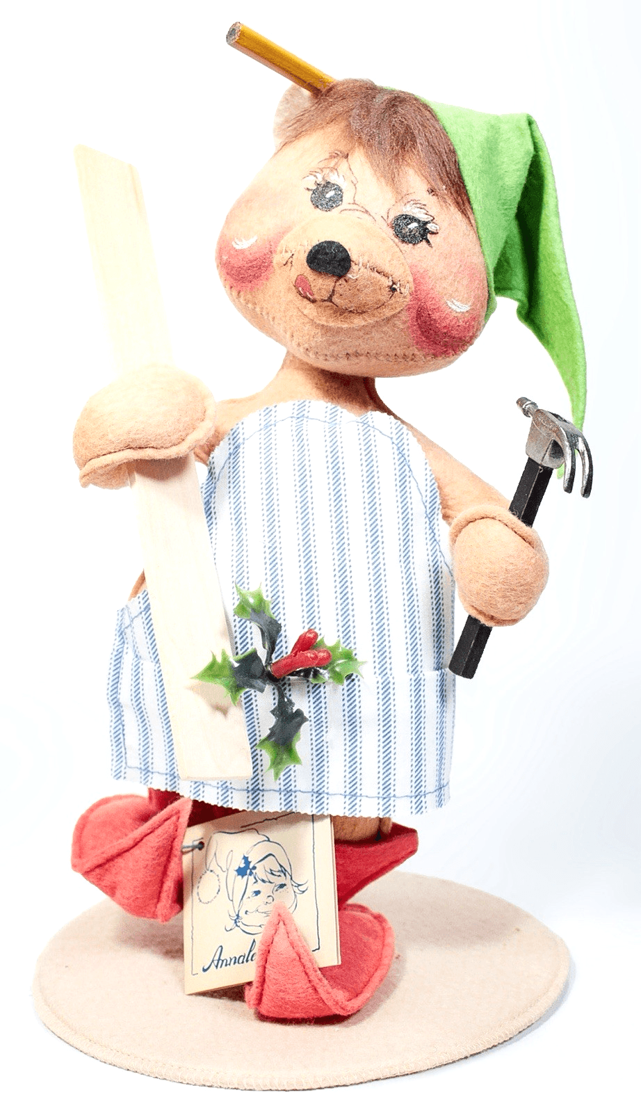 Vintage ANNALEE MOBILITEE DOLL 1993 Christmas Workshop Bear 11" NWT - Image 1