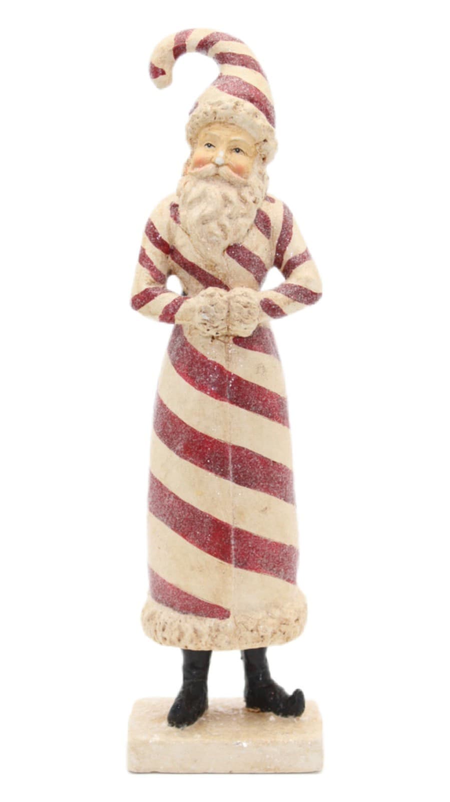 ESC Trading Company Inc. Candy Cane Santa Christmas Figure By Paul Gordon 12" - Image 1