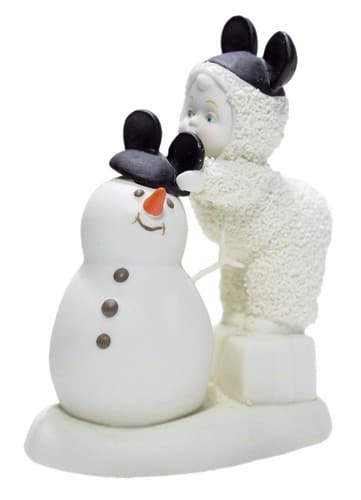 DEPARTMENT 56 "Be Like Mickey Too" Snowbabies Disney Showcase Porcelain Figurine - Image 1