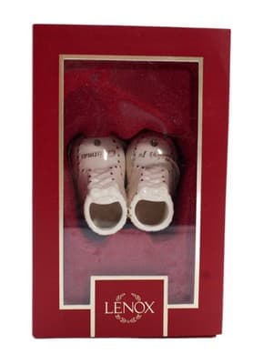 Vintage LENOX Porcelain "Baby's First Christmas" Monogrammed & Dated Ornament - Image 1