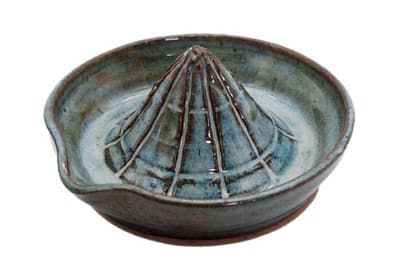 Vintage Studio Art Artisan Signed Pottery Orange Lemon Citrus Juicer - Image 1